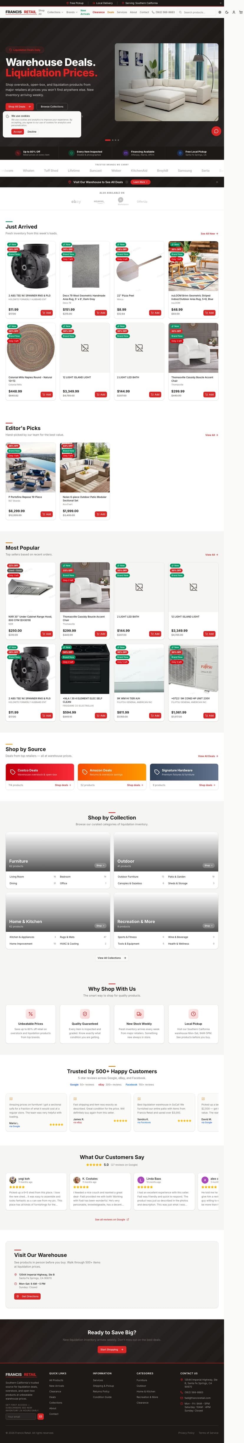 Francis Retail — redesigned by Wakil